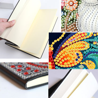 50 Pages A5 Special Shaped Butterfly 5D Diamond Painting Notebook for Boys Girls
