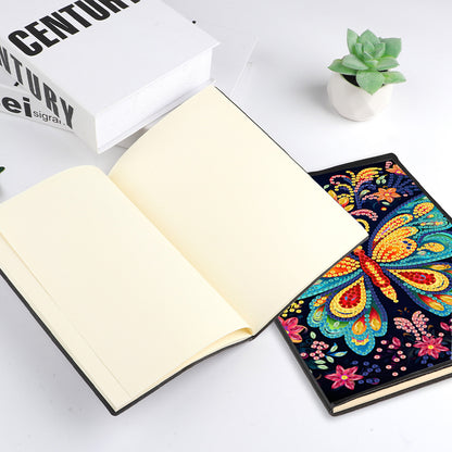50 Pages A5 Special Shaped Butterfly 5D Diamond Painting Notebook for Boys Girls