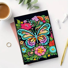 Load image into Gallery viewer, 50 Pages A5 Special Shaped Butterfly 5D Diamond Painting Notebook for Boys Girls
