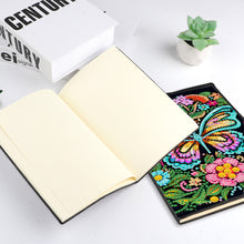 Load image into Gallery viewer, 50 Pages A5 Special Shaped Butterfly 5D Diamond Painting Notebook for Boys Girls
