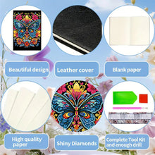 Load image into Gallery viewer, 50 Pages A5 Special Shaped Butterfly 5D Diamond Painting Notebook for Boys Girls

