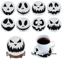 Load image into Gallery viewer, 8 Pcs Wooden Diamond Painting Coasters with Holder DIY Coaster Diamond Art Kits
