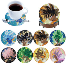 Load image into Gallery viewer, 8 Pcs Wooden Diamond Painting Coasters with Holder DIY Coaster Diamond Art Kits
