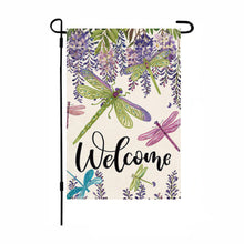 Load image into Gallery viewer, Spring Tulip 5D DIY Diamond Outdoor Flags Double Sided Diamond Art Vertical Flag
