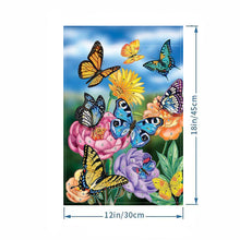 Load image into Gallery viewer, Spring Tulip 5D DIY Diamond Outdoor Flags Double Sided Diamond Art Vertical Flag
