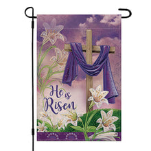 Load image into Gallery viewer, Spring Tulip 5D DIY Diamond Outdoor Flags Double Sided Diamond Art Vertical Flag
