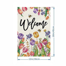 Load image into Gallery viewer, Spring Tulip 5D DIY Diamond Outdoor Flags Double Sided Diamond Art Vertical Flag
