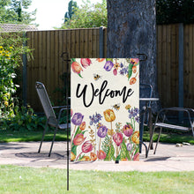 Load image into Gallery viewer, Spring Tulip 5D DIY Diamond Outdoor Flags Double Sided Diamond Art Vertical Flag
