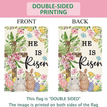 Load image into Gallery viewer, Rabbit Easter Egg Cross Diamond Painting Garden Flag for Garden Patio Yard Lawn
