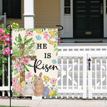 Load image into Gallery viewer, Rabbit Easter Egg Cross Diamond Painting Garden Flag for Garden Patio Yard Lawn
