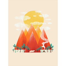 Load image into Gallery viewer, Diamond Painting - Full Round - Mountain And Sun (30*40CM)
