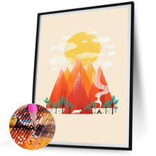 Load image into Gallery viewer, Diamond Painting - Full Round - Mountain And Sun (30*40CM)
