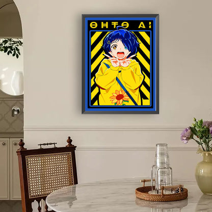 Diamond Painting - Full Round - Cartoon Girl (30*40CM)