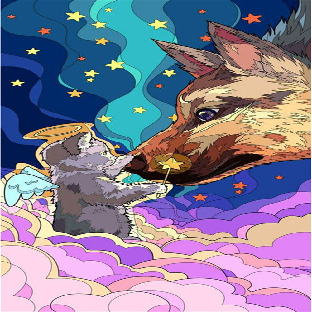 Diamond Painting - Full Round - Wolf (30*70CM)