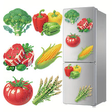 Load image into Gallery viewer, 6Pcs Acrylic Cats Diamond Art Fridge Magnet Diamond Painting Refrigerator Magnet
