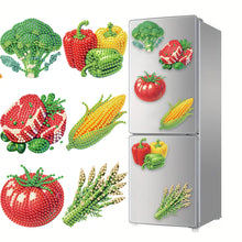 Load image into Gallery viewer, 6Pcs Acrylic Cats Diamond Art Fridge Magnet Diamond Painting Refrigerator Magnet
