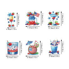 Load image into Gallery viewer, 6Pcs Acrylic Cats Diamond Art Fridge Magnet Diamond Painting Refrigerator Magnet
