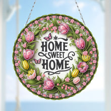 Load image into Gallery viewer, Sunflower DIY Diamond Art Pendant Kit Diamond Painting Door Sign for Wall Window
