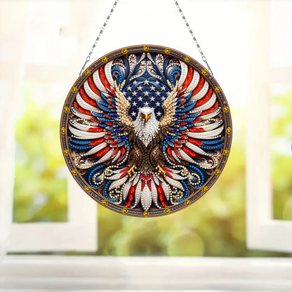 Sunflower DIY Diamond Art Pendant Kit Diamond Painting Door Sign for Wall Window
