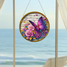 Load image into Gallery viewer, Sunflower DIY Diamond Art Pendant Kit Diamond Painting Door Sign for Wall Window
