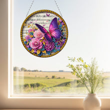 Load image into Gallery viewer, Sunflower DIY Diamond Art Pendant Kit Diamond Painting Door Sign for Wall Window
