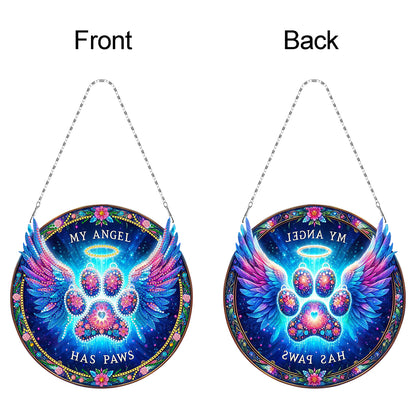 Sunflower DIY Diamond Art Pendant Kit Diamond Painting Door Sign for Wall Window