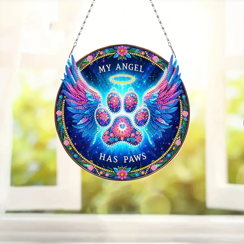 Sunflower DIY Diamond Art Pendant Kit Diamond Painting Door Sign for Wall Window