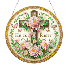 Load image into Gallery viewer, Sunflower DIY Diamond Art Pendant Kit Diamond Painting Door Sign for Wall Window
