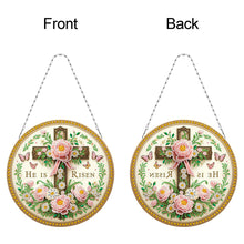 Load image into Gallery viewer, Sunflower DIY Diamond Art Pendant Kit Diamond Painting Door Sign for Wall Window
