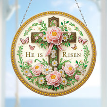 Load image into Gallery viewer, Sunflower DIY Diamond Art Pendant Kit Diamond Painting Door Sign for Wall Window
