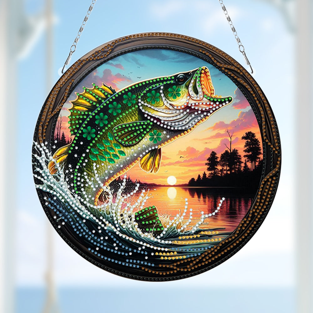 Sunflower DIY Diamond Art Pendant Kit Diamond Painting Door Sign for Wall Window