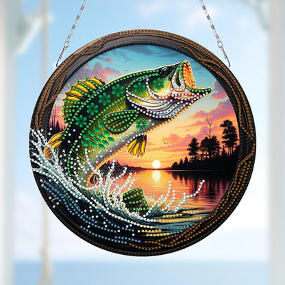 Sunflower DIY Diamond Art Pendant Kit Diamond Painting Door Sign for Wall Window