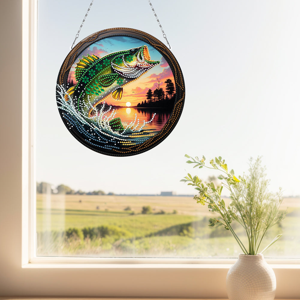 Sunflower DIY Diamond Art Pendant Kit Diamond Painting Door Sign for Wall Window