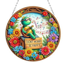 Load image into Gallery viewer, Sunflower DIY Diamond Art Pendant Kit Diamond Painting Door Sign for Wall Window
