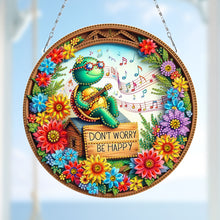 Load image into Gallery viewer, Sunflower DIY Diamond Art Pendant Kit Diamond Painting Door Sign for Wall Window

