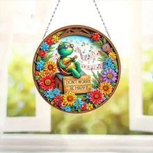Load image into Gallery viewer, Sunflower DIY Diamond Art Pendant Kit Diamond Painting Door Sign for Wall Window

