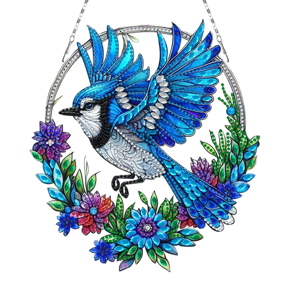 Sunflower DIY Diamond Art Pendant Kit Diamond Painting Door Sign for Wall Window