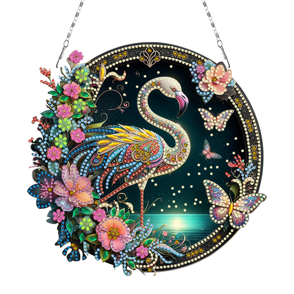 Sunflower DIY Diamond Art Pendant Kit Diamond Painting Door Sign for Wall Window