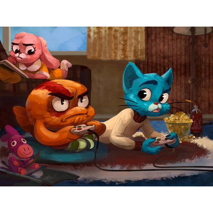 Diamond Painting - Full Round - The Amazing World Of Gumball (30*40CM)