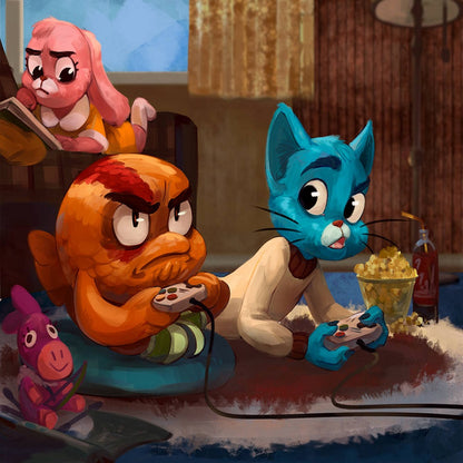 Diamond Painting - Full Round - The Amazing World Of Gumball (30*40CM)