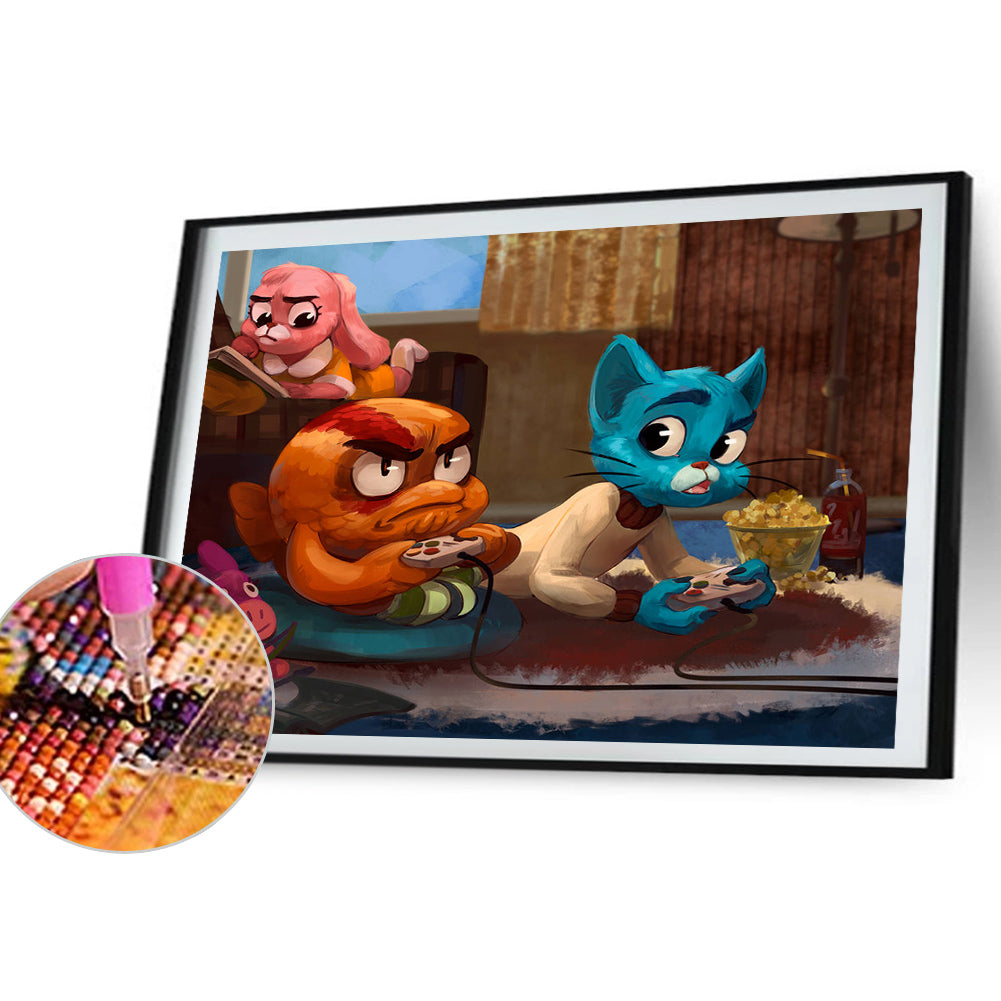 Diamond Painting - Full Round - The Amazing World Of Gumball (30*40CM)