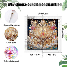 Load image into Gallery viewer, Diamond Painting - Partial Special Shaped - Lotus (30*30CM)
