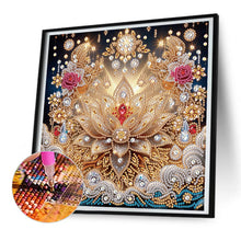 Load image into Gallery viewer, Diamond Painting - Partial Special Shaped - Lotus (30*30CM)
