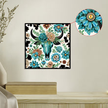 Load image into Gallery viewer, Diamond Painting - Partial Special Shaped - Indian Cow Skull (30*30CM)

