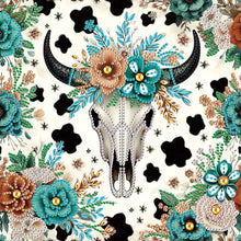Load image into Gallery viewer, Diamond Painting - Partial Special Shaped - Indian Cow Skull (30*30CM)

