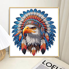 Load image into Gallery viewer, Diamond Painting - Partial Special Shaped - Indian Eagle (30*30CM)
