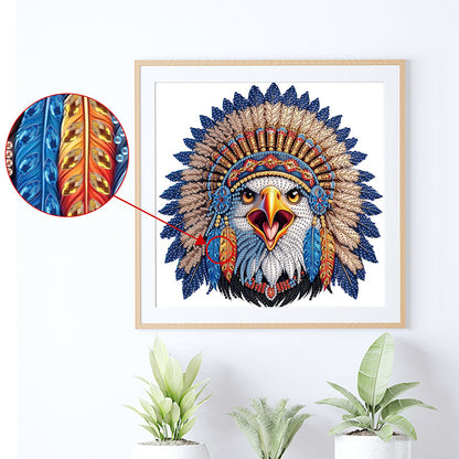 Diamond Painting - Partial Special Shaped - Indian Eagle (30*30CM)