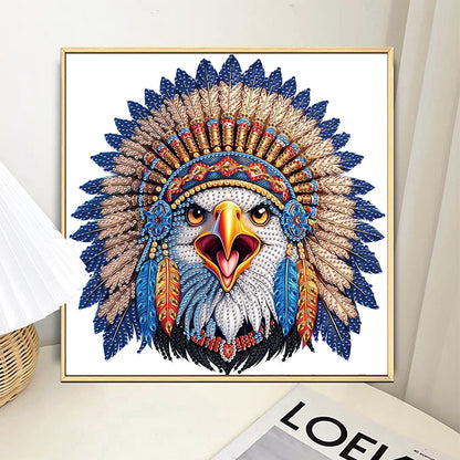 Diamond Painting - Partial Special Shaped - Indian Eagle (30*30CM)