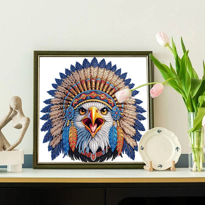 Diamond Painting - Partial Special Shaped - Indian Eagle (30*30CM)