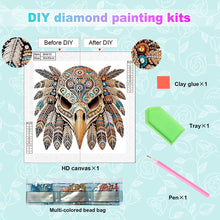 Load image into Gallery viewer, Diamond Painting - Partial Special Shaped - Indian Eagle Skull (30*30CM)
